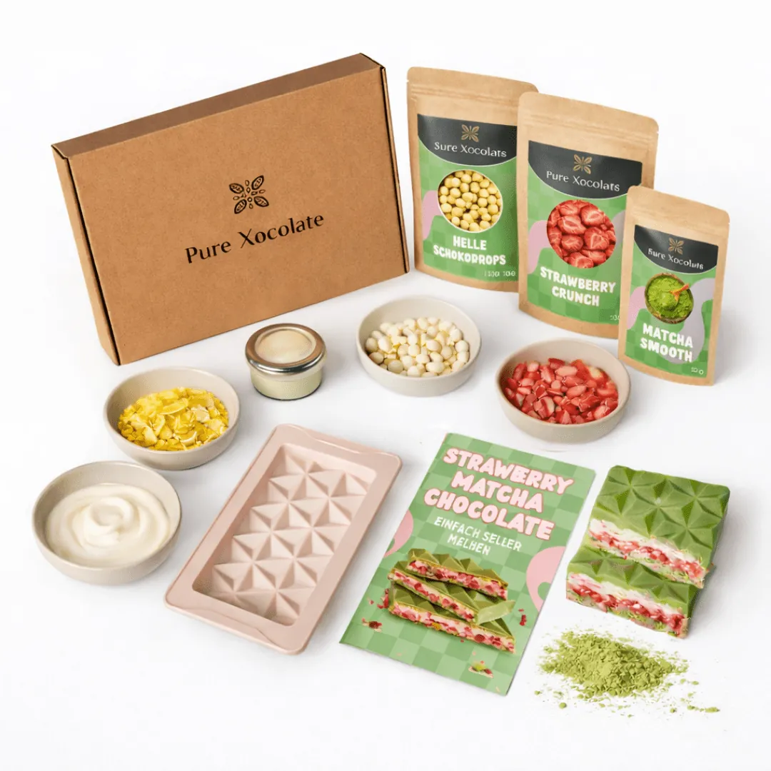Strawberry Matcha Schokoladen DIY-Set
