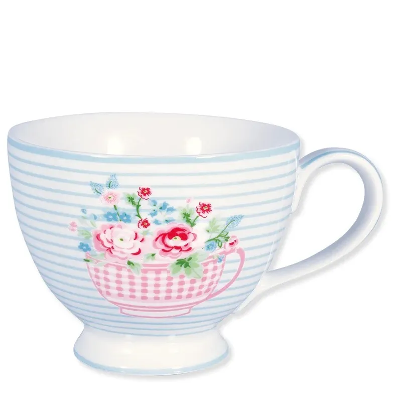 TeaCup ALMA FLOWERS WHITE