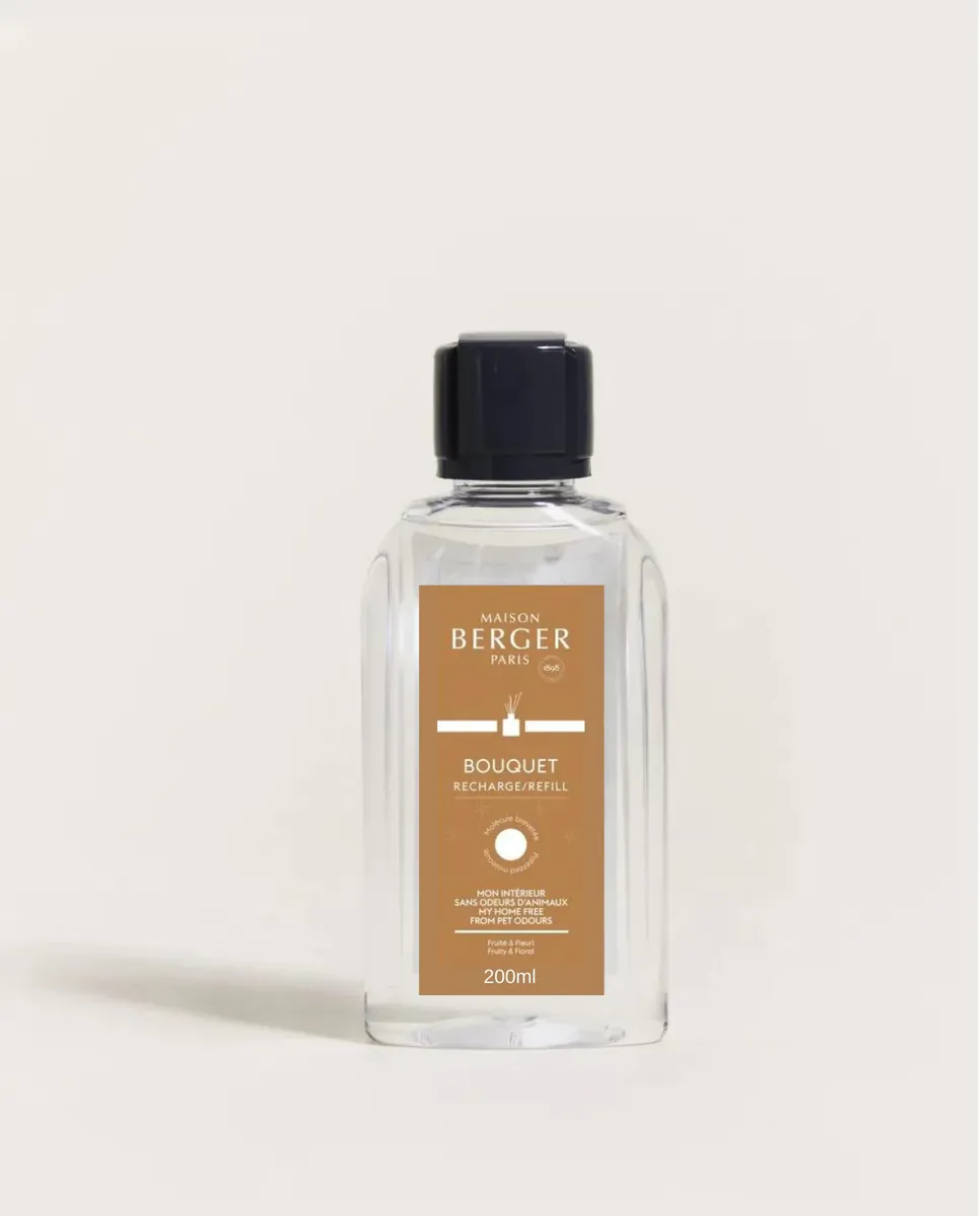 -Maison Berger Paris- Bouquet Refill "Mein Zuhause ohne Tiergerüche", Raumduft Diffuser, 200ml