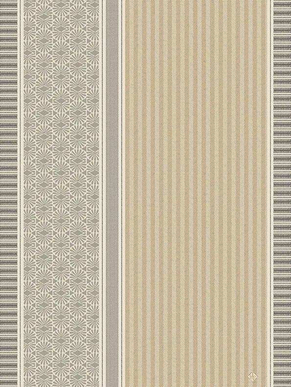 -Le Jacquard Francais- Geschirrtuch 80x60cm "Dune Rayures" 100% Baumwolle