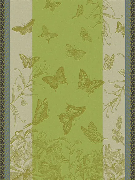 -Le Jacquard Francais- Geschirrtuch 80x60cm "Jardin des Papillons" 100% Baumwolle
