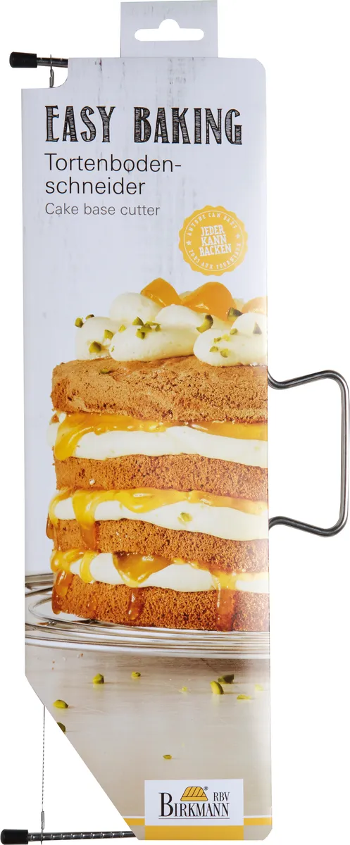 -RBV Birkmann- "Easy Baking" Tortenbodenschneider, Edelstahl