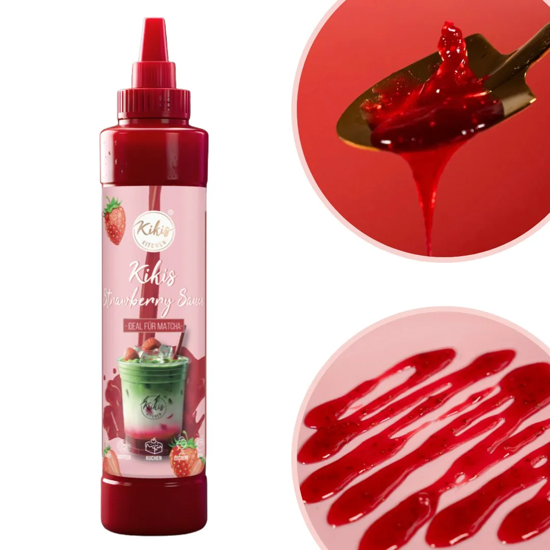 Kikis Strawberrysauce - Ideal für Matcha und Desserts