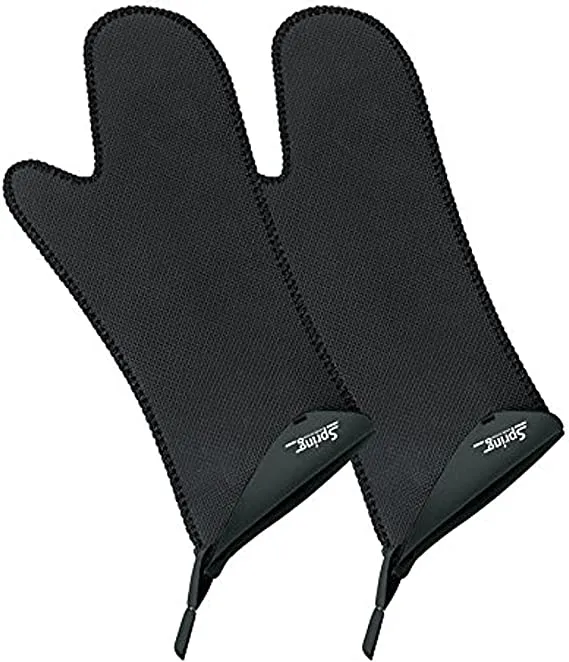 Topfhandschuh SPRING Grips schwarz lang