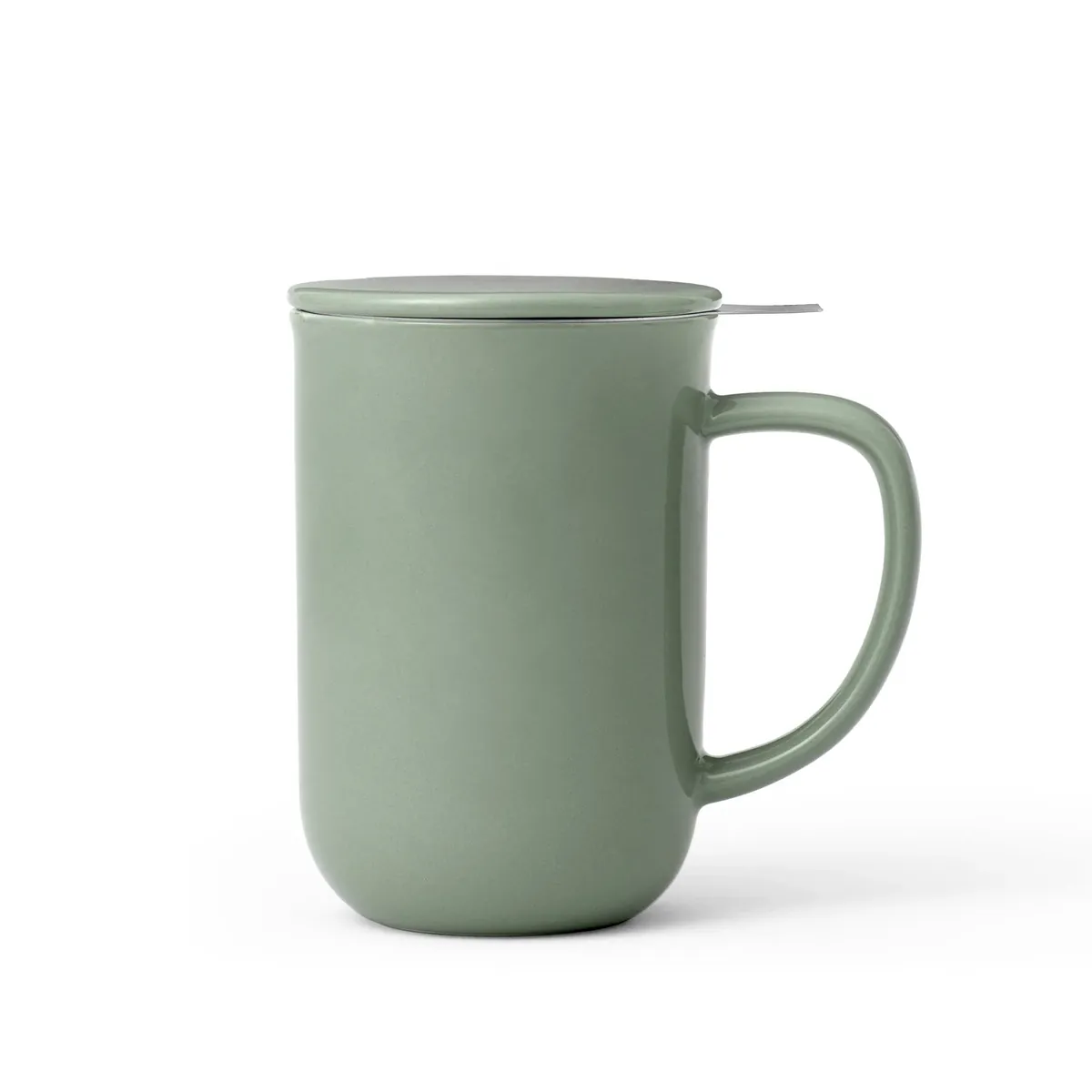 VIVA Minima Porzellanbecher mit Teesieb und Deckel, 500 ml