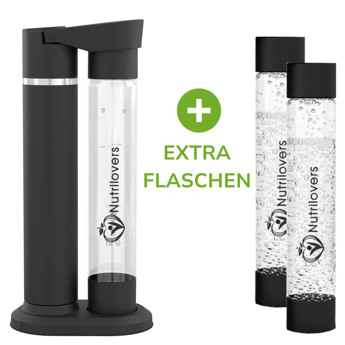 NUTRI-STREAM Wassersprudler mit Extra Flaschen - Wähle dein Bundle!