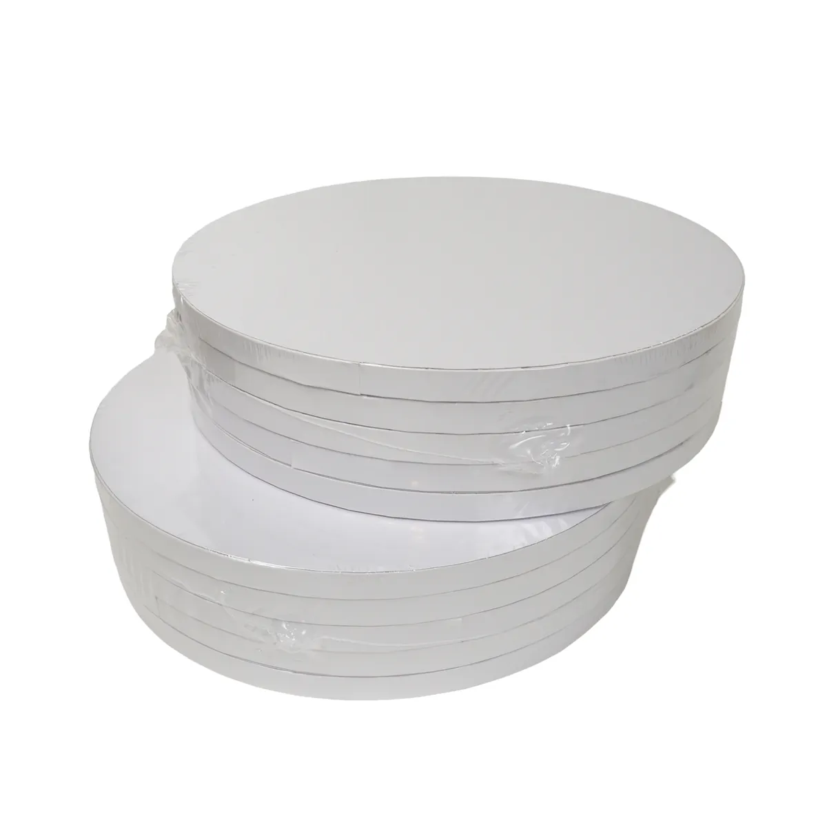 10x Cakeboard 25cm 12mm weiß Glatt