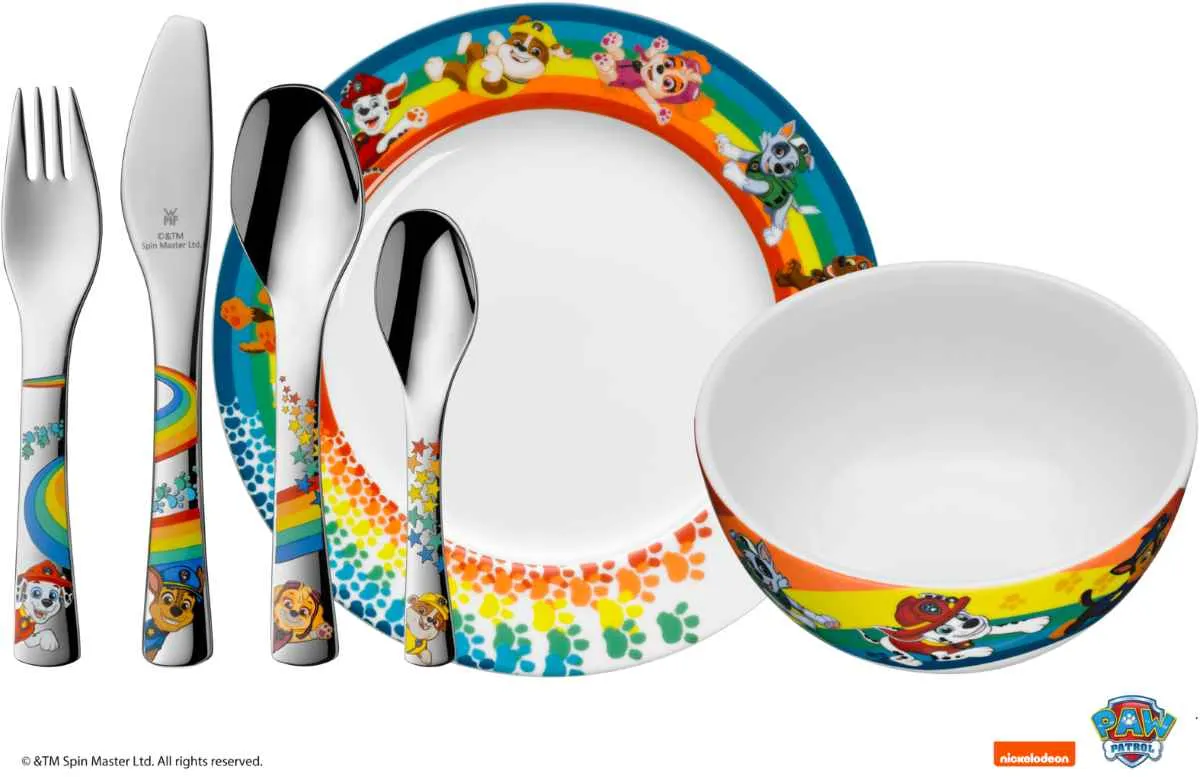 WMF Kinderbesteck Set 6 teilig Paw Patrol