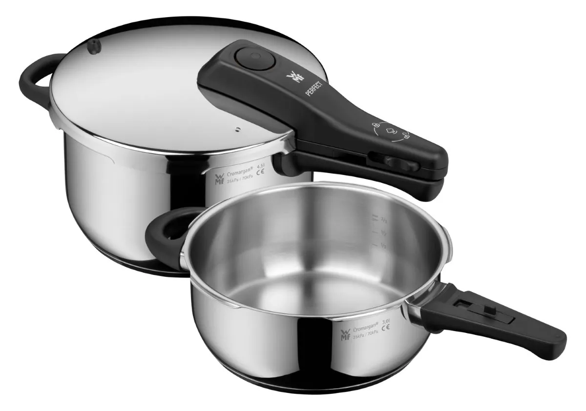 WMF Perfect One Pot Schnellkochtopf-Set, 22 cm, 4,5 und 3,0 Liter