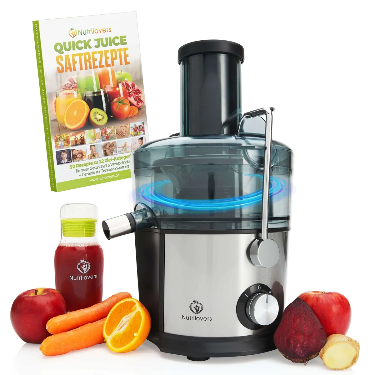 Entsafter QUICK-JUICER Zentrifugal-Entsafter mit XXL-Einfüllöffnung