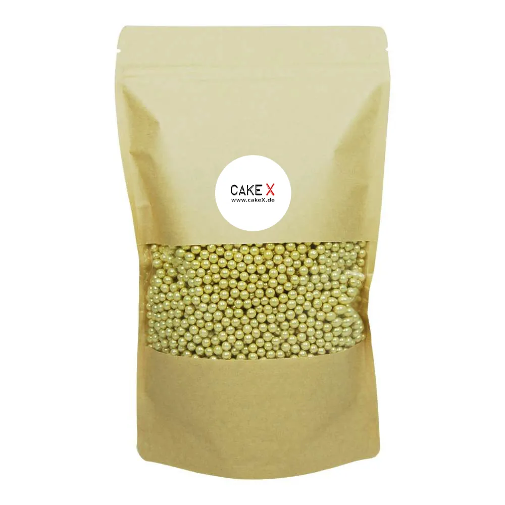 Zuckerperlen 7mm 500g gold